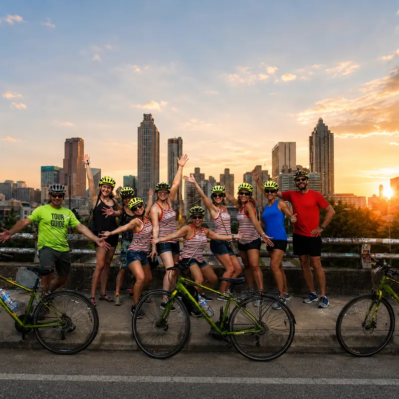 Atlanta Bicycle Tour at Sunset